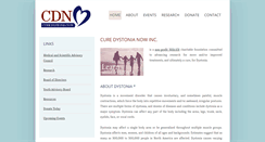 Desktop Screenshot of curedystonianow.org